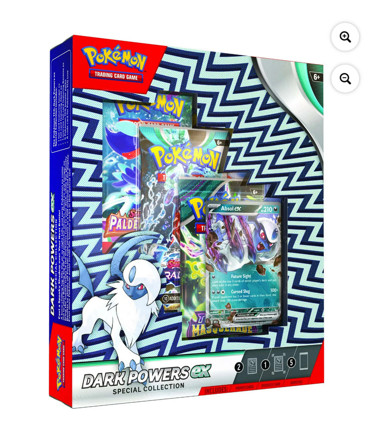 Pokemon Dark Powers EX Special Collection (5 Booster Packs, 3 Promo Cards & More)