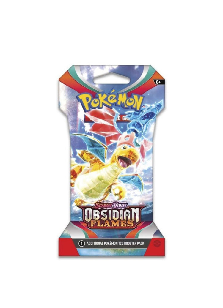 Pokemon Scarlet & Violet Obsidian Flames | Sleeved Boosters Packs. These come in three packs for $25
