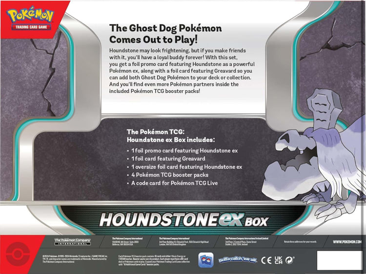 Pokémon TCG: Houndstone ex Box - 4 Packs, Promos