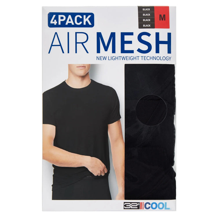 32 Degrees Men's Air Mesh Tee 4-pack