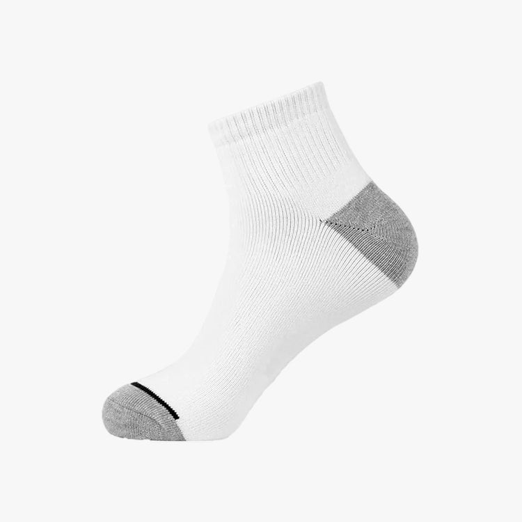 10 Pairs Mens Ultra-Breathable Color Block Ankle Socks.