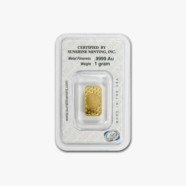 1 gram Gold Bar - New Design (In TEP Packaging) The price of gold is going up it’s time to buy now.