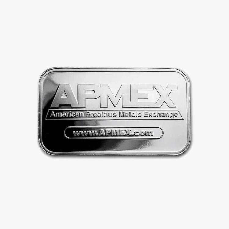 1 oz Silver Bar - APMEX (Lot of 5 Bars) $35.00 each bar, not $35.00 for the lot of 5!