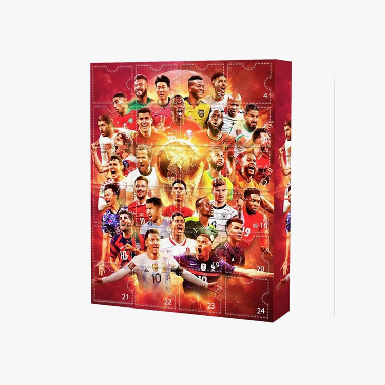 2024 New World Cup Advent Calendar Blind Box PVC Sports Fan Gift Box US. Brand New.