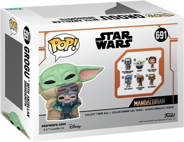 Funko Pop! Star Wars: Mandalorian - Grogu with Anzellan Droidsmith, Amazon Exclusive