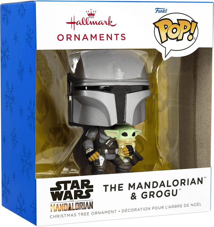 Hallmark Star Wars The Mandalorian with The Child Funko POP! Christmas Ornament, May The 4th