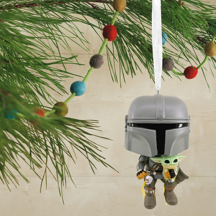 Hallmark Star Wars The Mandalorian with The Child Funko POP! Christmas Ornament, May The 4th