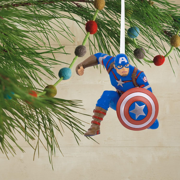 Hallmark Marvel Avengers Captain America Resin Christmas Ornament