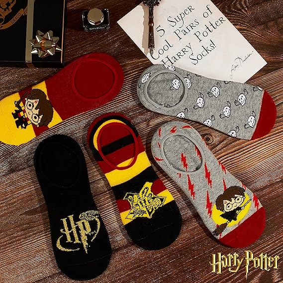 Harry Potter Invisible Socks Women Teenagers and Girls Summer Athletic Casual Sports Work No Show Socks