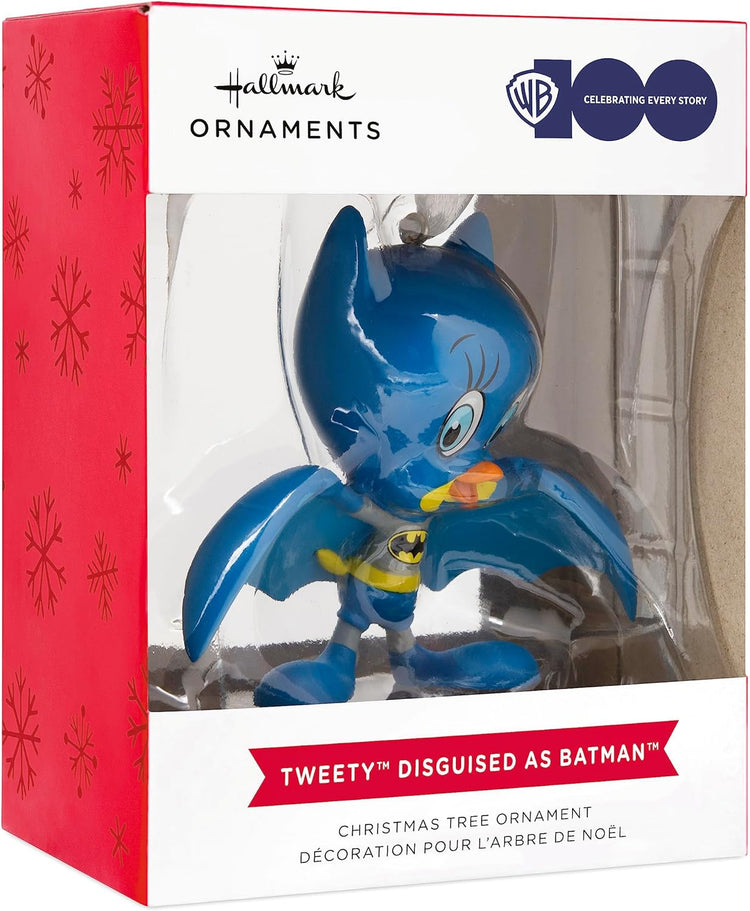 Hallmark Looney Tunes Tweety as Batman Christmas Ornament