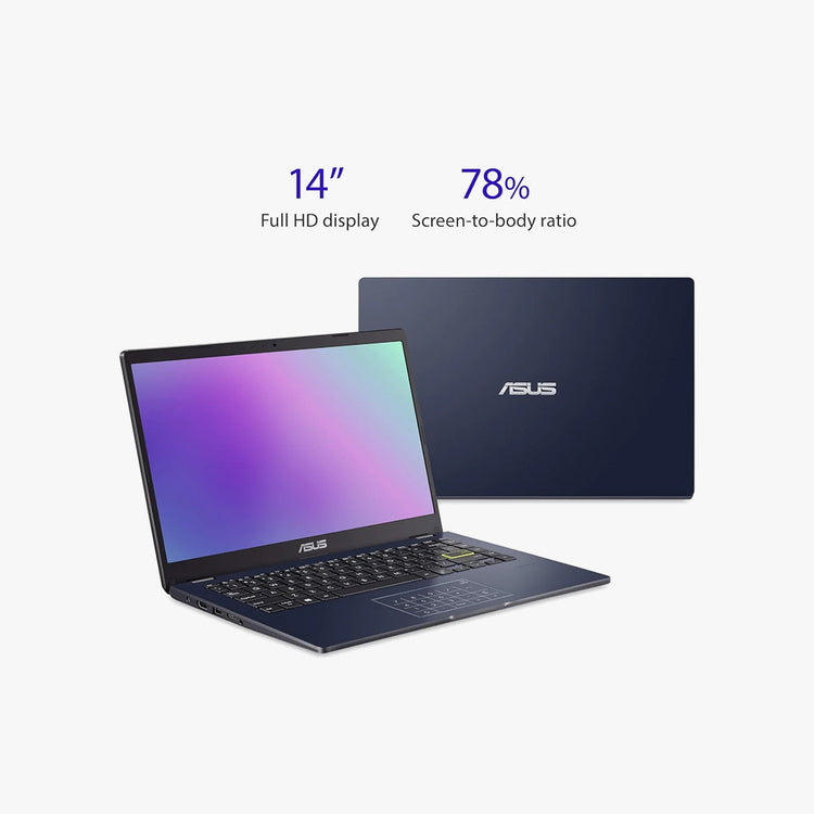 ASUS Vivobook Go 14 L410 Ultra Thin Laptop, 14â€ FHD Display, Intel Celeron N4020 Processor, 4GB RAM, 64GB eMMC, NumberPad, Windows 11 Home in S Mode, 1 Year Microsoft 365, Star Black,