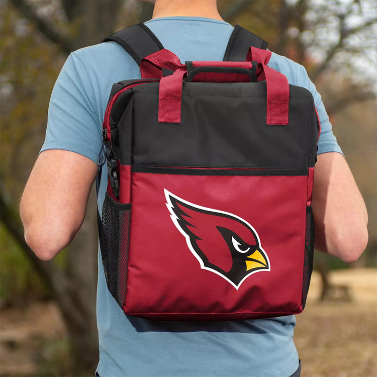 Logo Brands NFL 30 Can Backpack Cooler.Arizona Cardinals.