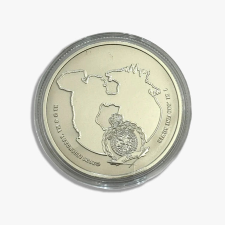 2021 $2 Godzilla Vs. Kong - Godzilla 1 oz 999 Silver BU Coin