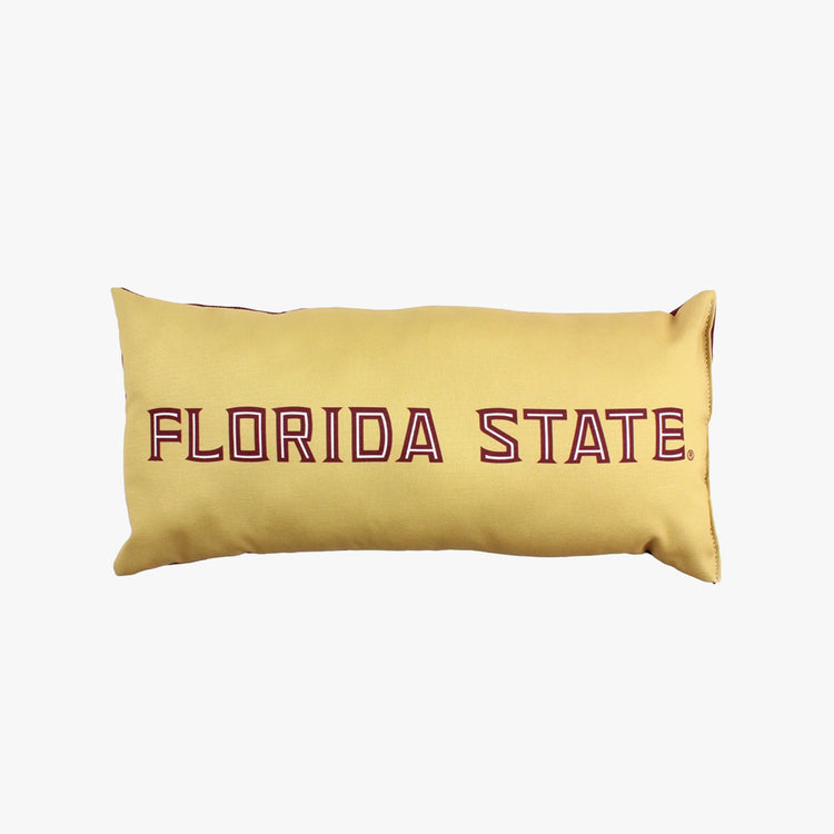 College Covers 16" x 6" Florida State Seminoles Polyester Bolster Pillow.