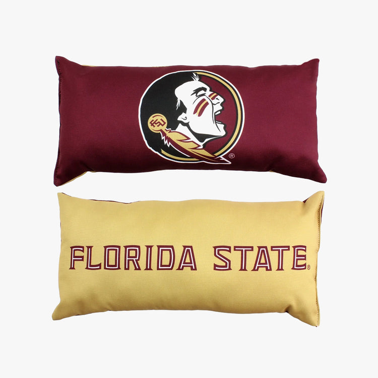 College Covers 16" x 6" Florida State Seminoles Polyester Bolster Pillow.