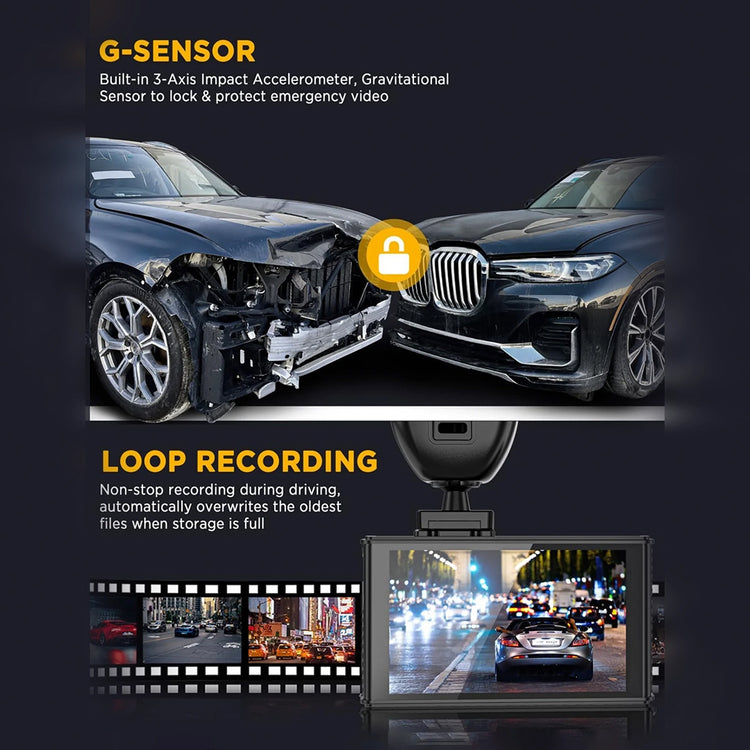 Dash Cam, 4K Dash Camera for Cars with Night Vision