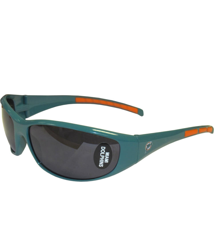 Siskiyou Sports NFL Miami Dolphins Wrap Sunglasses.