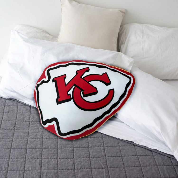 Logo Brands NFL XL Puff Pillow. Kansas City Chiefs