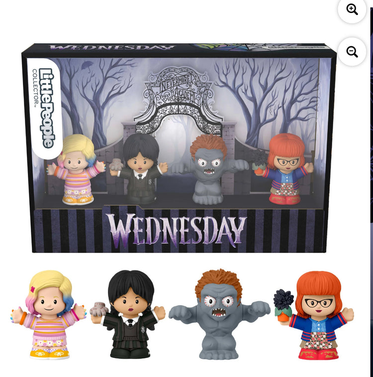 Little People Collector Wednesday Special Edition Set for Adults & Fans, 4 Figures