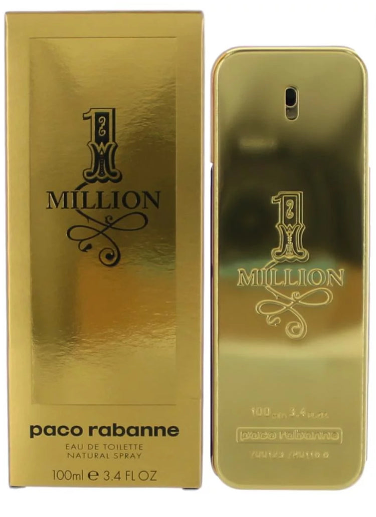 Paco Rabanne 1 Million Eau De Toilette, Cologne for Men, 3.4 oz