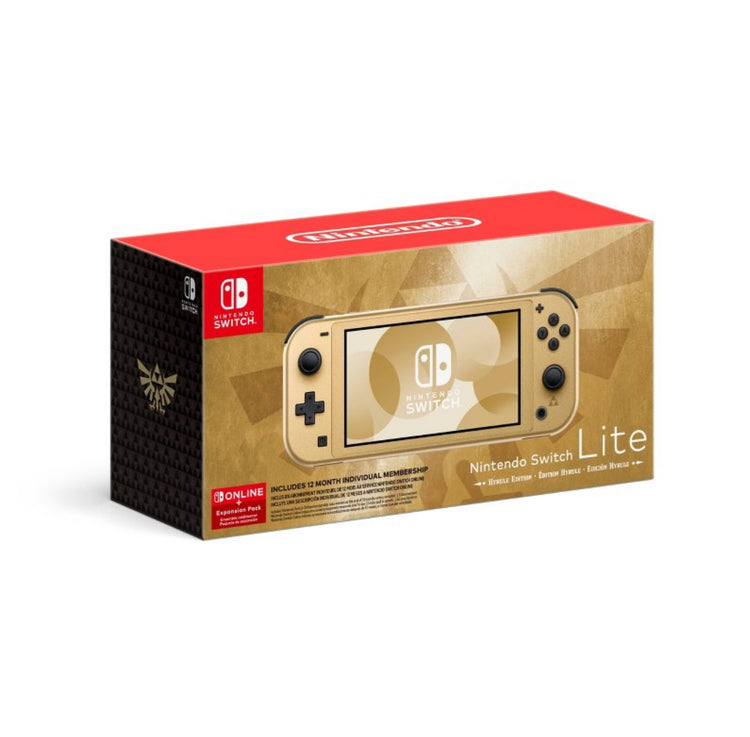 Nintendo Switch Lite Hyrule Edition with Bonus Nintendo Switch Online + Expansion Pack