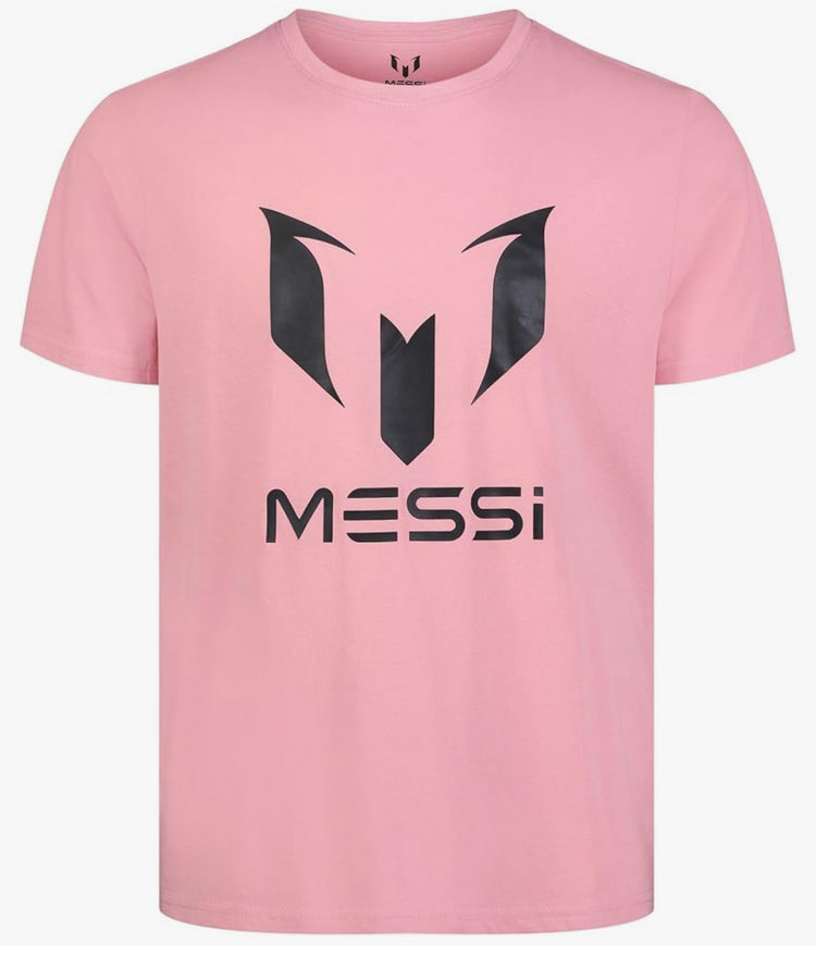 Messi Men's Lifestyle Short Sleeve T-Shirt, Standard Fit Graphic Tee, Cotton Jersey Knit. Size L