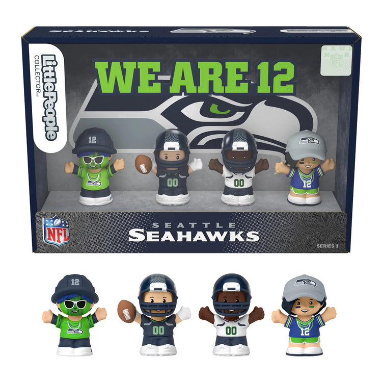 Fisher-Price Little People Seattle Seahawks Four-Piece NFL Collector Set