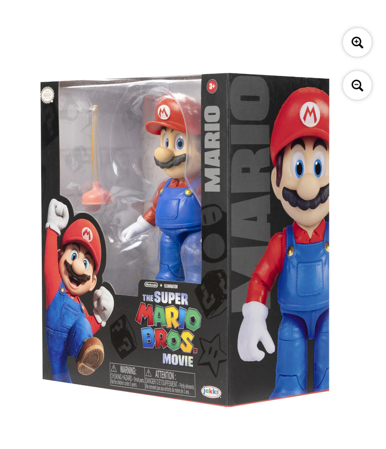 Super Mario Movie 5 inch Mario Action Figure with Plunger Accessory