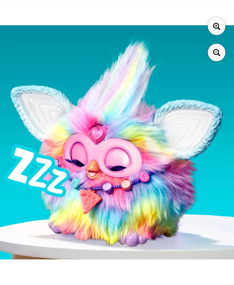 Furby Tie Dye Plush Toy, Voice Activated, 15 Fashion Accessories, Interactive Toys, Ages 6+