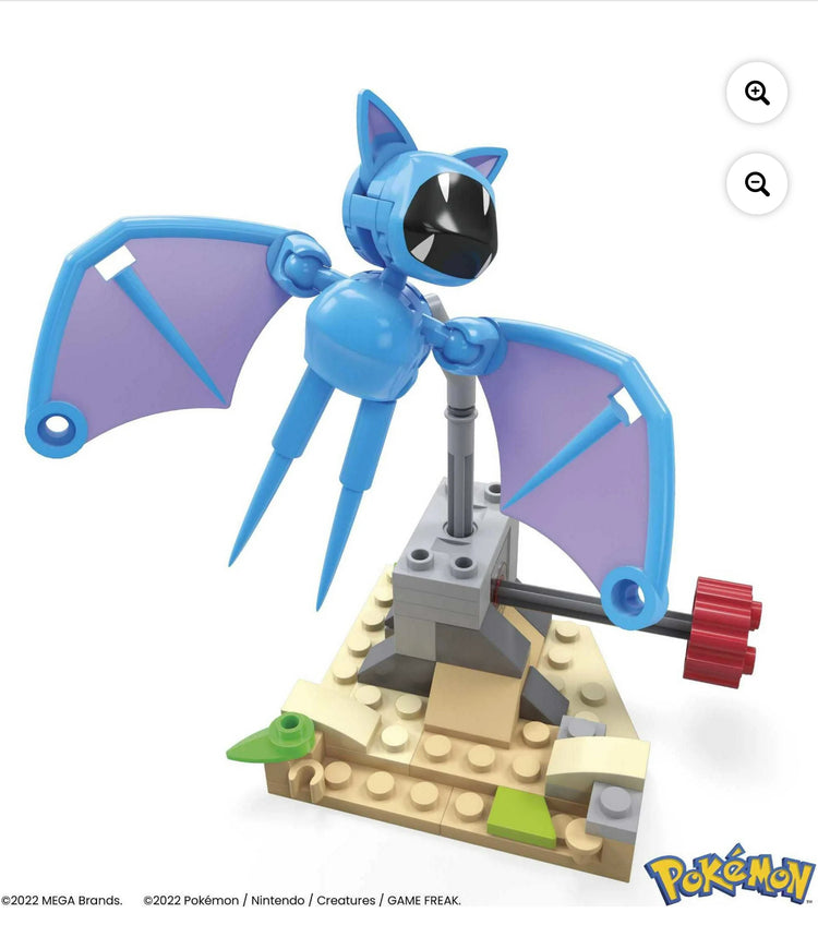 MEGA Pokemon Building Toy Kit Zubat's Midnight Flight (61 Pieces) for Kids.