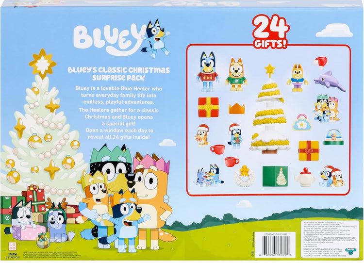 Bluey's Exclusive Advent Calendar Pack. Open the Packaging To Find A Bluey Surprise Each Day For 24 days Including Exclusive Figures! | Amazon Exclusive