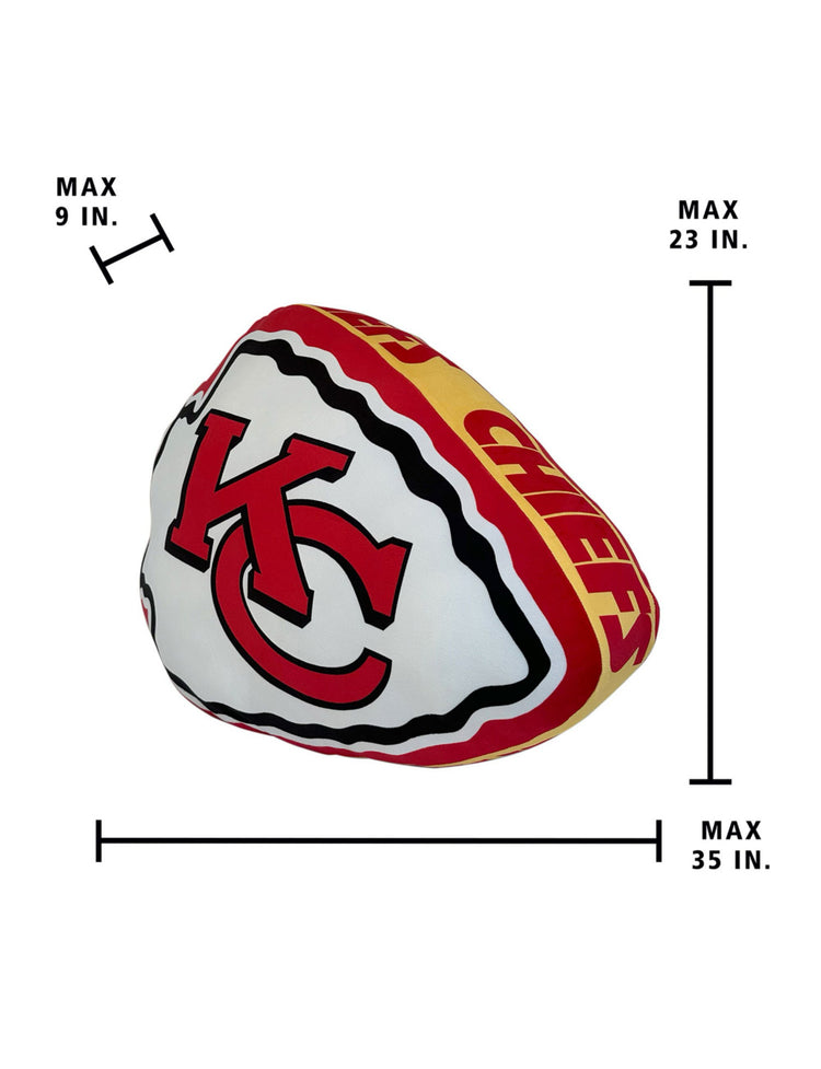 Logo Brands NFL XL Puff Pillow. Kansas City Chiefs