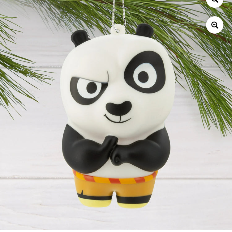 Hallmark Kung Fu Panda Christmas Ornament, Shatterproof. Great Christmas gift.