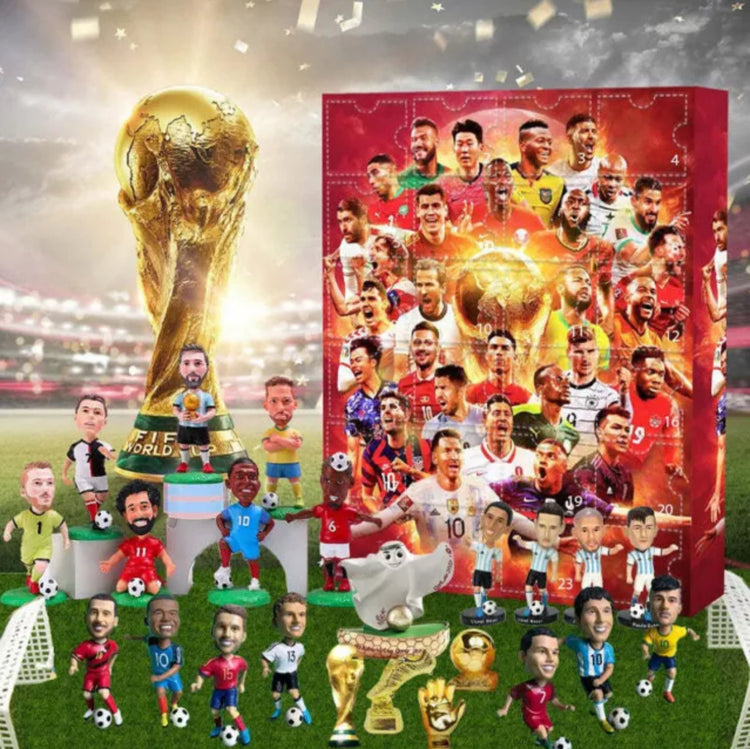 2024 New World Cup Advent Calendar Blind Box PVC Sports Fan Gift Box US. Brand New.