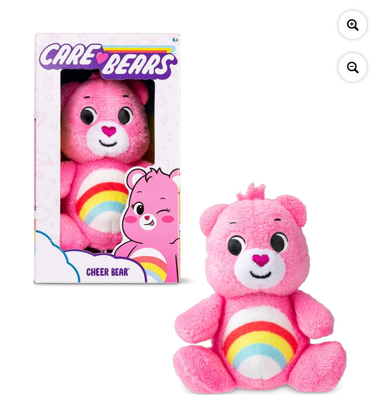 Care Bears Micro Plush - Cheer Bear. This is a micro plush Care Bear. Don’t let the picture fool you….its very small but cute as a button!