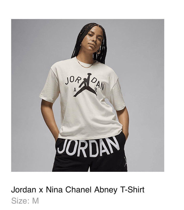 Jordan x Nina Chanel Abney T-shirt. Size M women