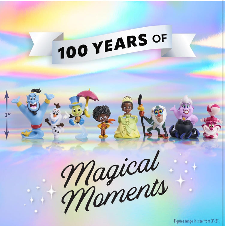 Disney100 Years of Magical Moments, Limited Edition 8-piece Figure Set, Kids Toys for Ages 3 Up by Just Play