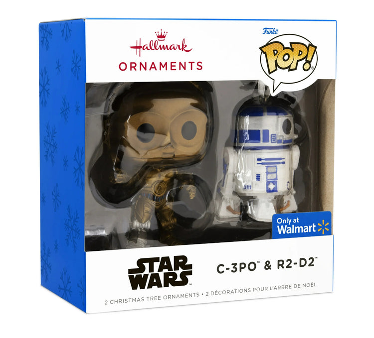 Hallmark Star Wars C-3PO and R2-D2 Funko POP! Christmas Ornaments, 2, 0.32lbs