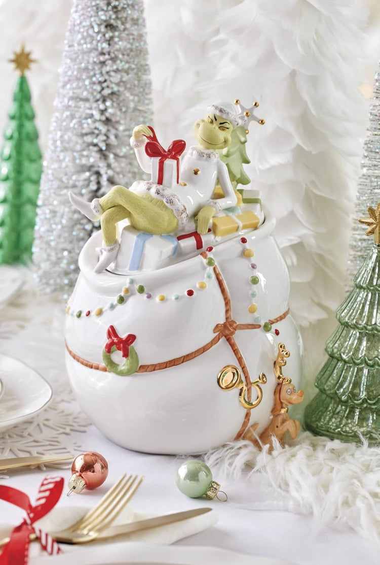 Lenox 894169 Merry Grinchmas Cookie Jar.