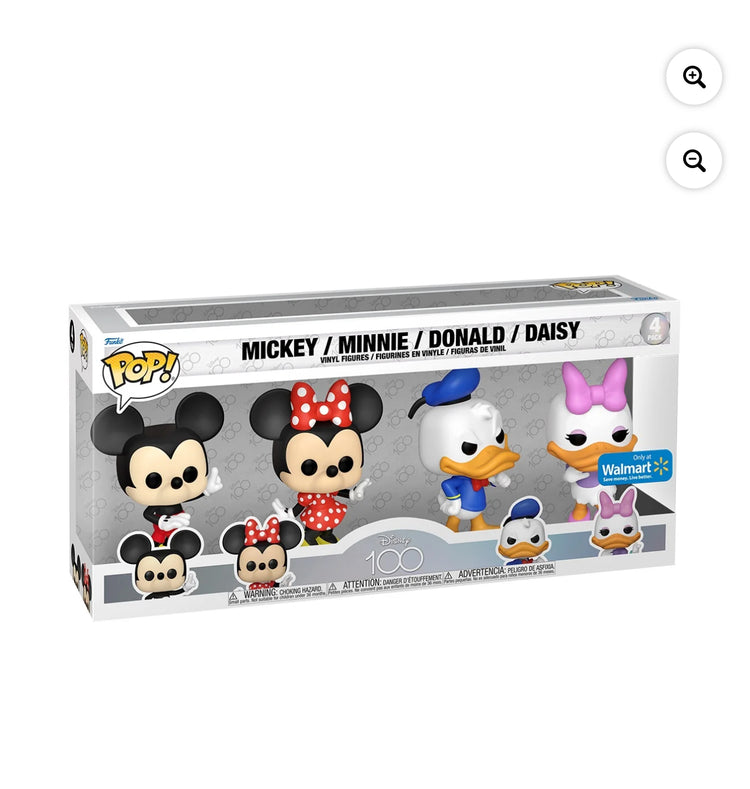 Funko Pop! Disney: D100 - Disney Classics 4PK Vinyl Figure.