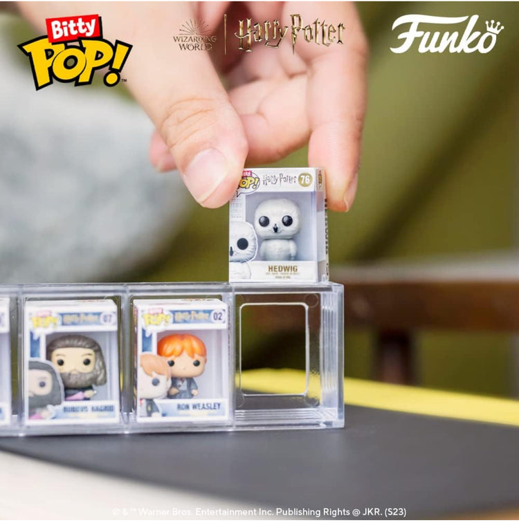 Funko Bitty Pop! Harry Potter Mini Collectible Toys 4-Pack - Hermione Granger, Rubeus Hagrid, Ron Weasley & Mystery Chase