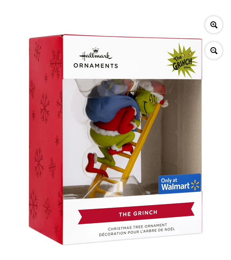 Hallmark Dr. Seuss's How the Grinch Stole Christmas! Grinch on Ladder Christmas Ornament