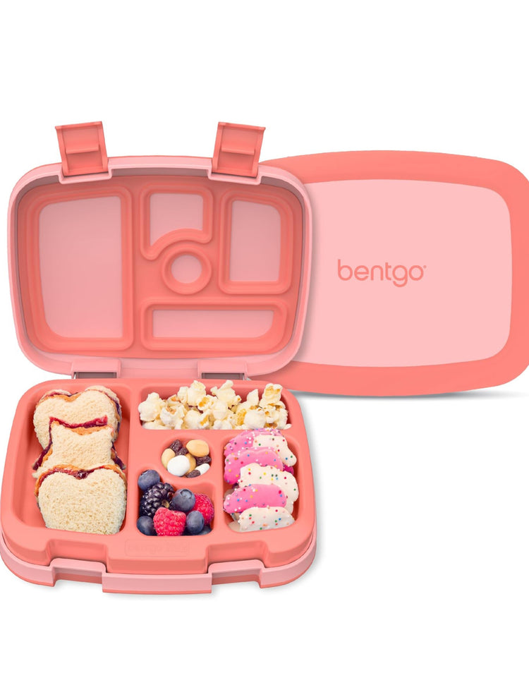 Bentgo® Kids Bento-Style 5-Compartment Leak-Proof Lunch Box - Ideal Portion Sizes for Ages 3 to 7 - Durable, Drop-Proof, Dishwasher Safe, BPA-Free, & Made with Food-Safe Materials