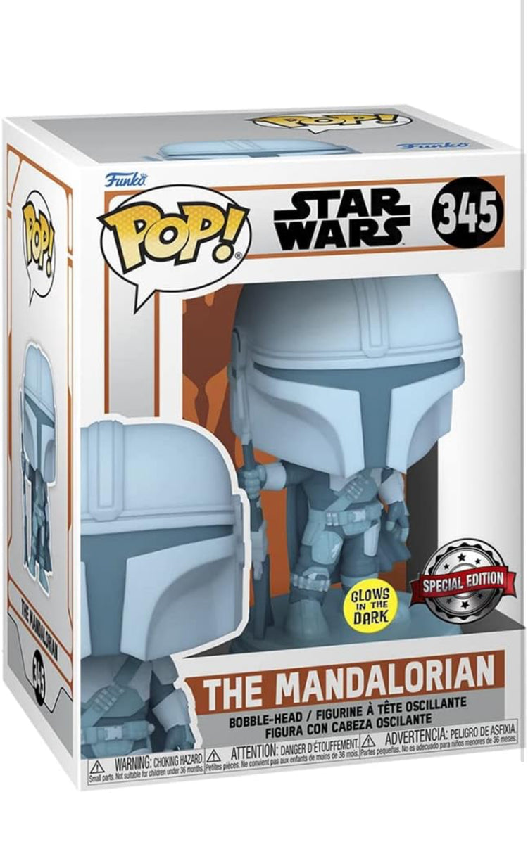 Mandalorian Hologram (Star Wars) Funko Pop! Glow in the Dark Exclusive.