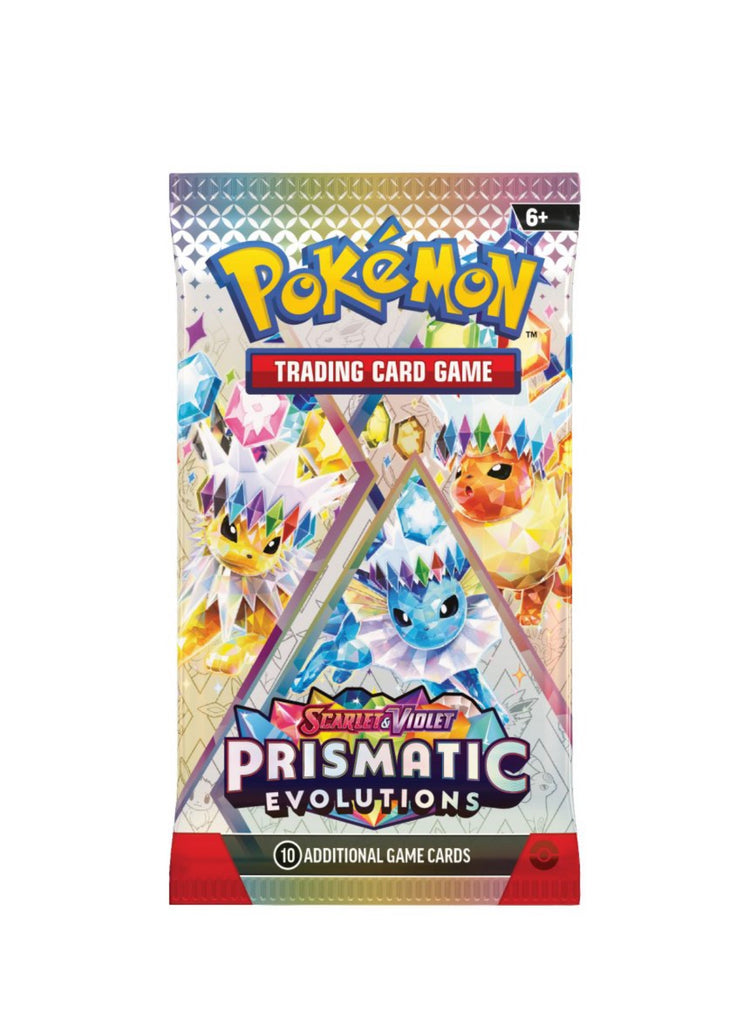 Pokemon SV8.5 Scarlet and Violet Prismatic
Evolutions Art Bundle (4 Booster Packs)