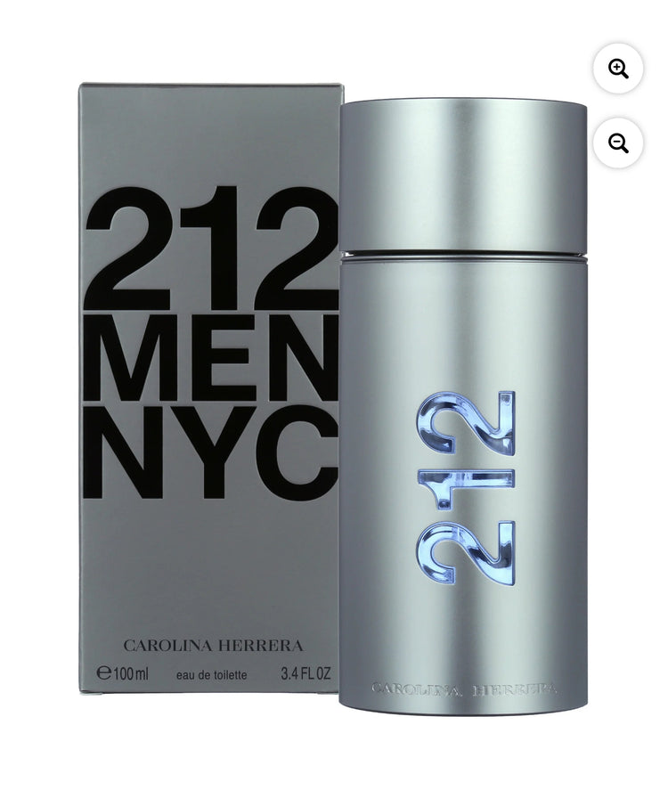 Carolina Herrera 212 Eau De Toilette Cologne for Men, 3.4 oz