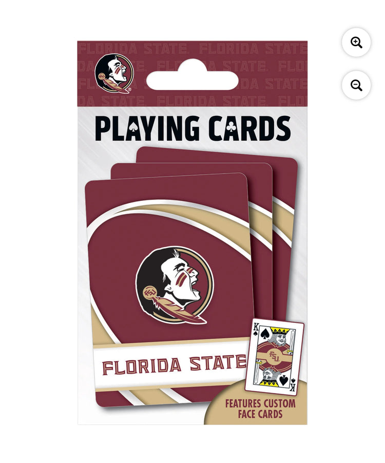 MasterPieces Officially Licensed NCAA Florida State Seminoles Playing Cards - 54 Card Deck for Adults