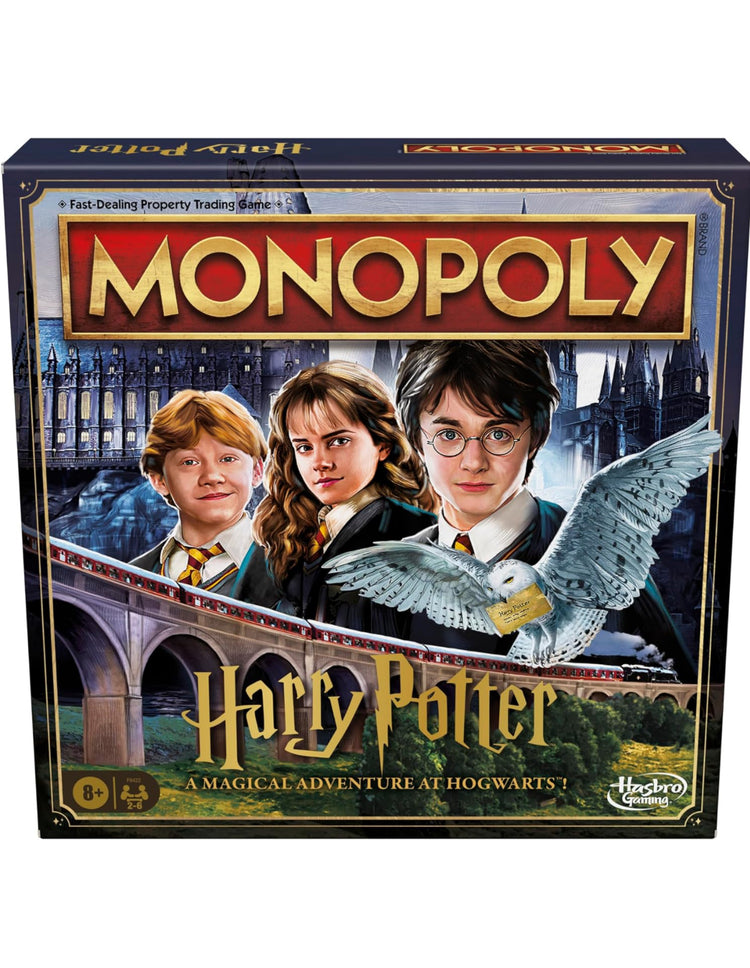 Monopoly HARRY POTTER Edition Board Game | A Magical Adventure at Hogwarts | Ages 8 and Up | 2 to 6 Players | Family Games | Gifts for Kids and Adults