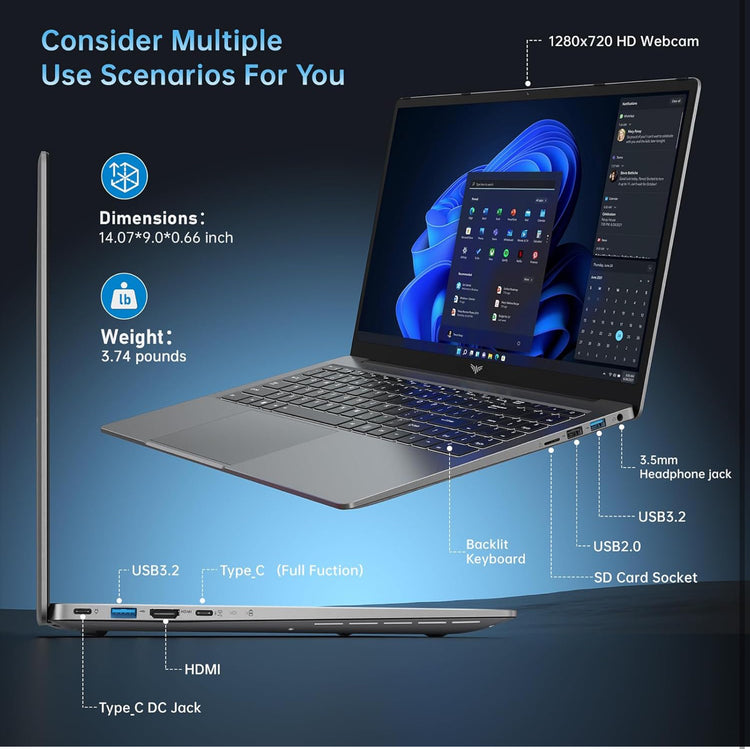 ACEMAGIC 2024 Newest Gaming Laptop, 16.1-inch FHD Display Laptop with AMD Ryzen 7 5825U Processor(8C/16T), 16GB RAM 512GB ROM Laptop Computer, Support WiFi 6, 53Wh Battery, with Backlit Keyboard. Ship date is November 18,2024