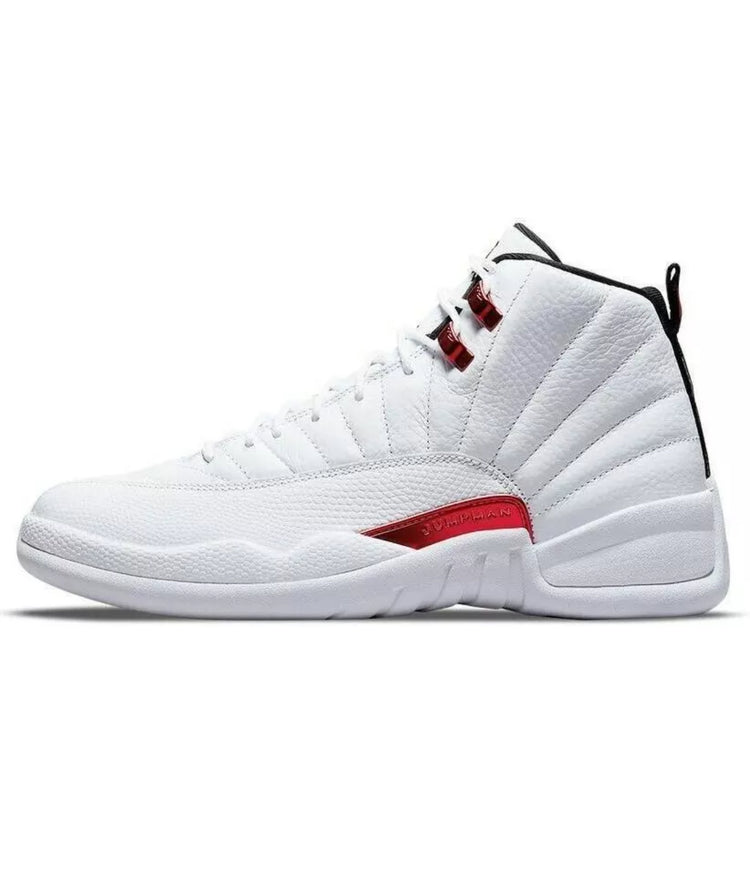 Nike Air Jordan 12 Retro Size 10.5 CT8013-106 White Red Twist